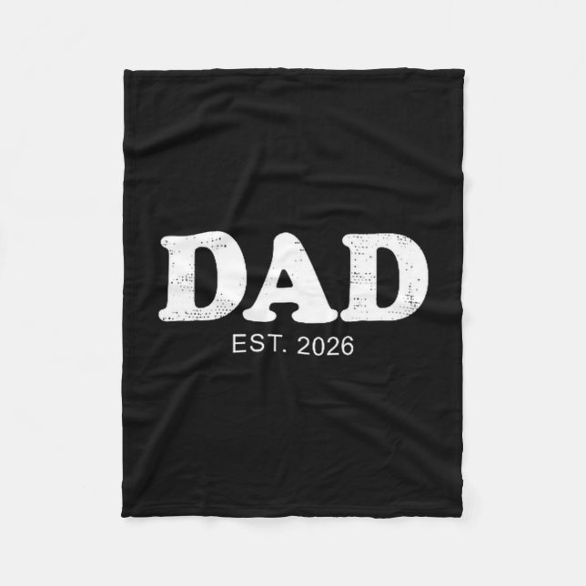 Couverture Polaire Dad Est. 2026 Logo Father 2026 Loading New Dad 202 (Devant)