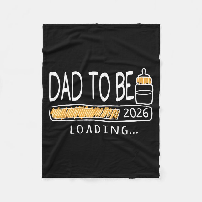 Couverture Polaire Dad To Be 2026 Loading Pregnancy Announcement New  (Devant)
