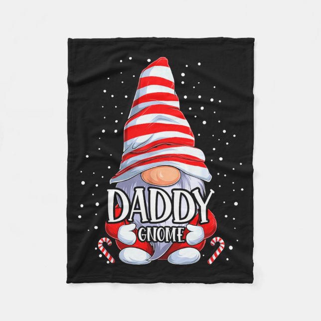 Couverture Polaire Daddy Gnome Christmas Pajamas Matching Family Grou (Devant)