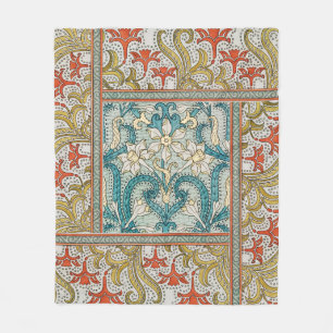 Couverture Polaire Daffodique chintz papier peint à fleurs Art nouvea