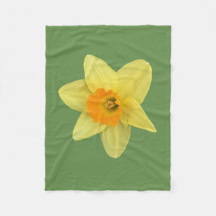 Couverture Polaire Daffodique de printemps jaune