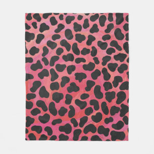 Couverture Polaire DalmatiDalmatien noir et rouge