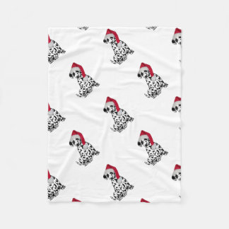 Couverture Polaire Dalmatie de Noël