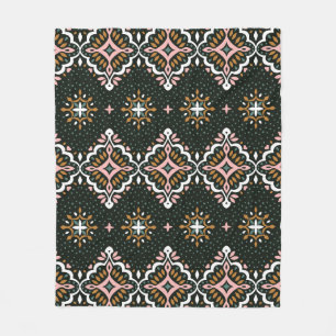 Couverture Polaire Damas Oriental : Vintage mosaïque Talavera.