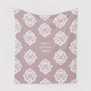 Couverture Polaire Damask Regency Classique Rose Pâle