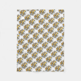 Couverture Polaire Dancing Lady Yellow Oncidium Orchidées