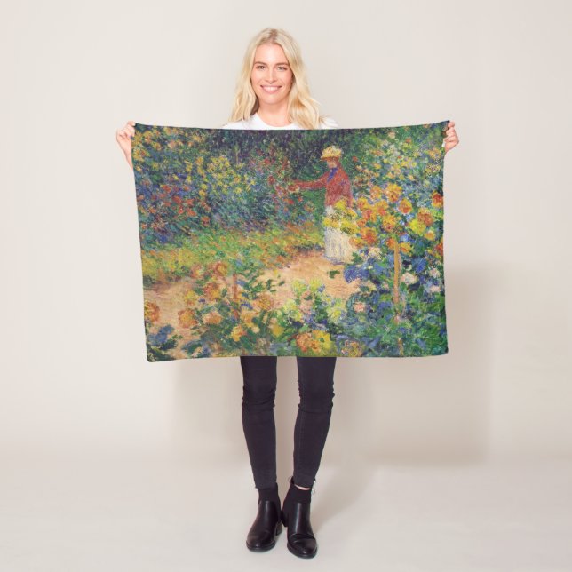 Couverture Polaire Dans le jardin, Monet (En situation)