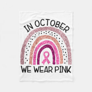 Couverture Polaire Dans October We Wear Pink Breast Cancer Awareness