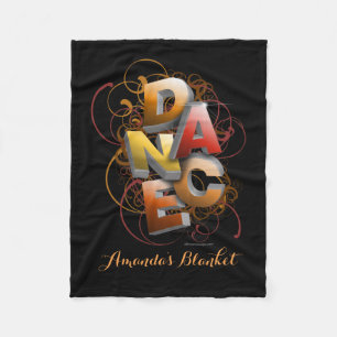 Couverture Polaire danse 3D (automne   personnalisé)