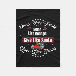 Couverture Polaire Danse Comme Frosty Shine Comme Rudolph Love Comme