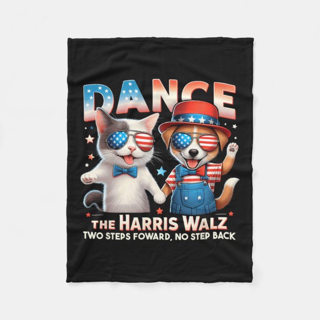 Couverture Polaire Danse Harris Wheimer Drôle Chat Ladies Kamala H (Devant)