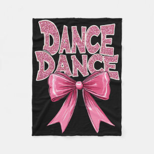 Couverture Polaire Danse Rose Danse Bow Cute Ballet Considérant Cl Gi