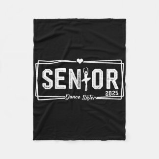 Couverture Polaire Danse Soeur Senior 2025 Danser Cadeau Soeur Senior