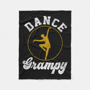 Couverture Polaire Danse vintage Grampy Dance Lover Fête des pères Pr