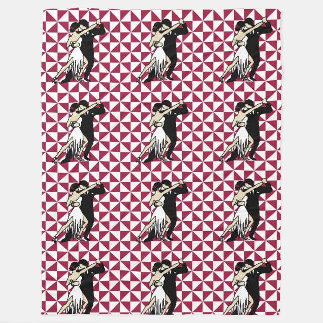 Couverture Polaire Danseurs de tango (Devant)