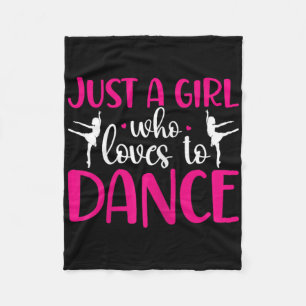 Couverture Polaire Danseurs Juste Une Fille Qui Aime Danser Ballerina