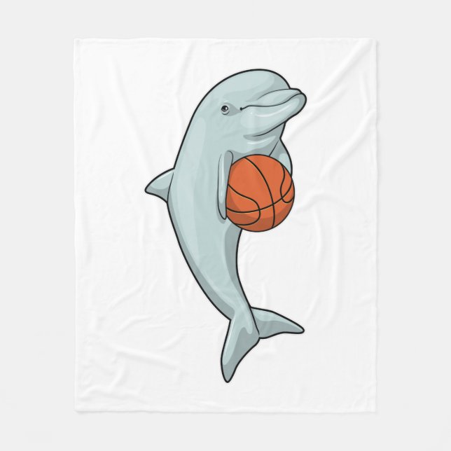 Couverture Polaire Dauphin au Basketball Sports (Devant)
