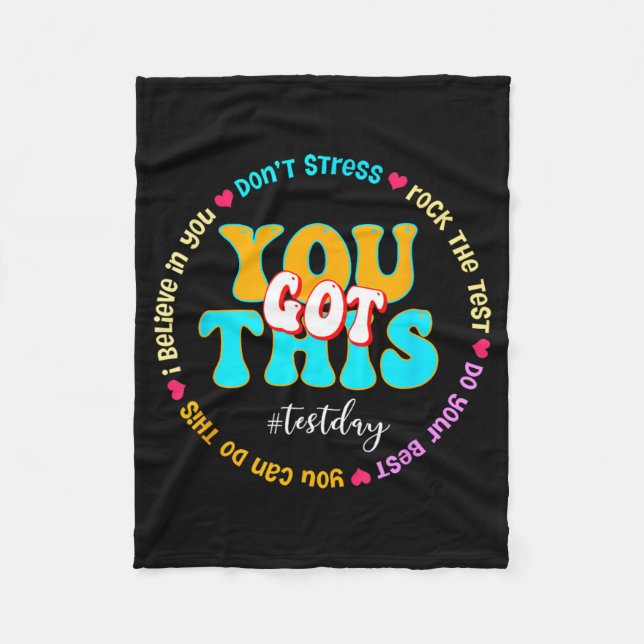 Couverture Polaire Day Rock The Test Teacher Test Day Vous Avez Obten (Devant)