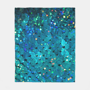 Couverture Polaire De belles paillettes colorées scintillant sous le