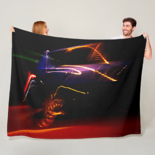 couverture polaire de danse de voiture violette