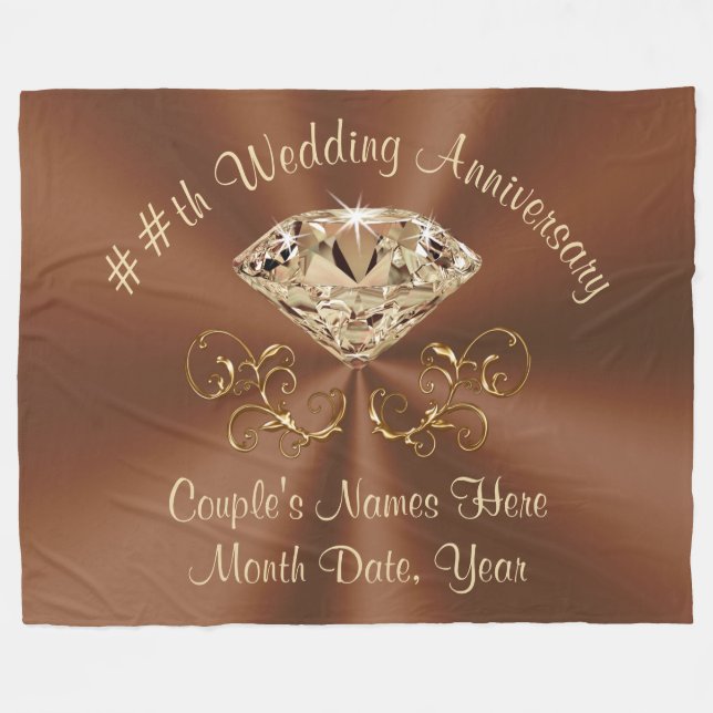 Couverture Polaire De magnifiques cadeaux d'anniversaire Mariage pers (Devant (Horizontal))