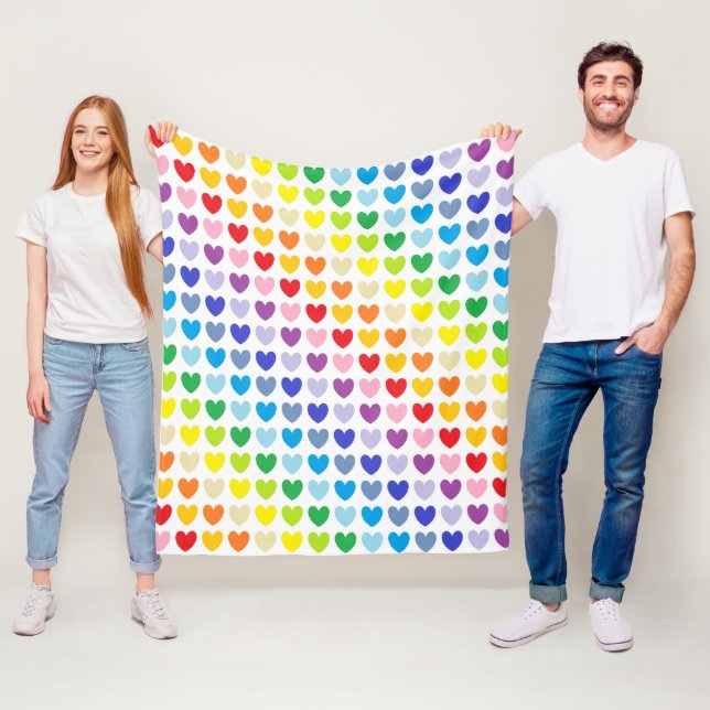 Couverture Polaire De plus larges coeurs d'arc-en-ciel de spectre (En situation)