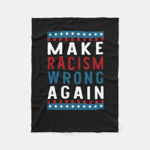 Couverture Polaire De Rendre le racisme faux à nouveau Sticker