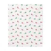 Couverture polaire de rennes volants
