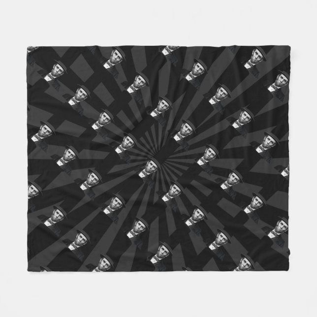 Couverture Polaire Déclaration de mode présidentielle Abraham Lincoln (Devant (Horizontal))