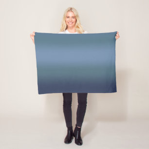 Couverture Polaire Décor bleu marine moderne Aquarelle galaxie