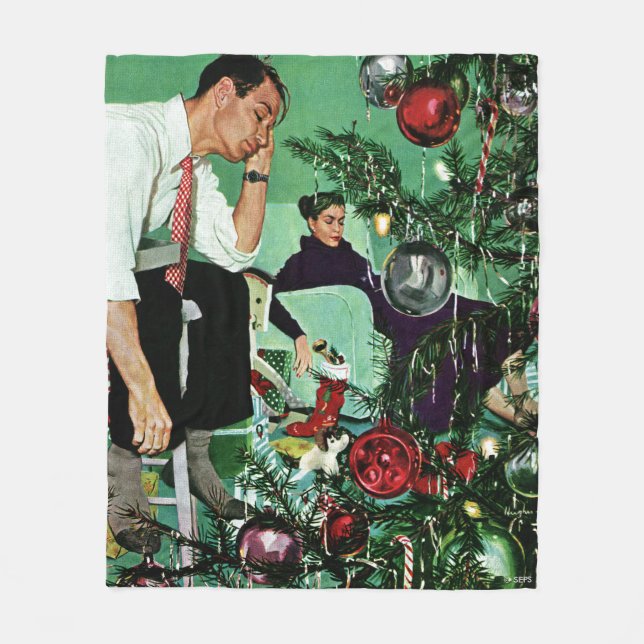 Couverture Polaire Découpage de l'arbre (Devant)