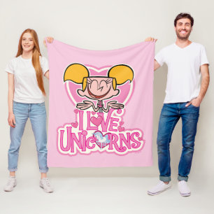 Couverture Polaire Dee Dee - I Love Unicorns