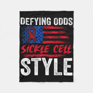 Couverture Polaire Défier Les Odds Style Cellule Faucille Nous Patrio