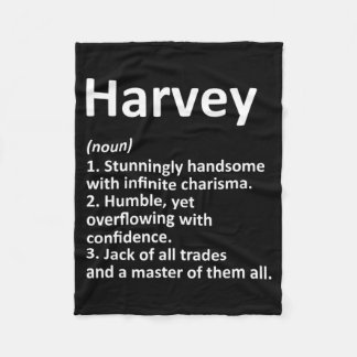 Couverture Polaire Définition de Harvey Nom personnalisé Anniversaire