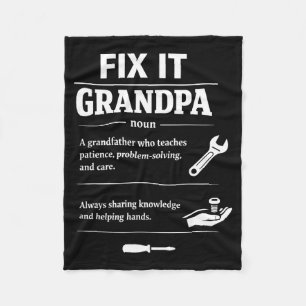 Couverture Polaire Définition de Papy Bricoleur Grand-père Diy Papa
