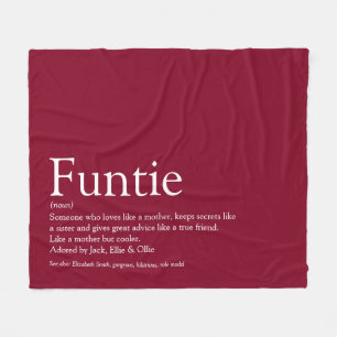 Couverture Polaire Définition de Tatie Tante Tatie Burgundy