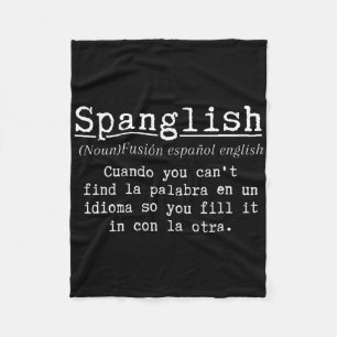 Couverture Polaire Définition Spanglish Professeur d'espagnol drôle b