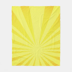 Couverture Polaire dégradé arrière - plan jaune rétro