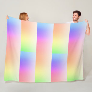 Couverture Polaire Dégradé ombre arc-en-ciel sur n'importe quelle cou