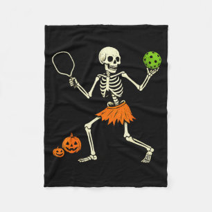 Couverture Polaire Déguisement de squelette Halloween de pickleball e