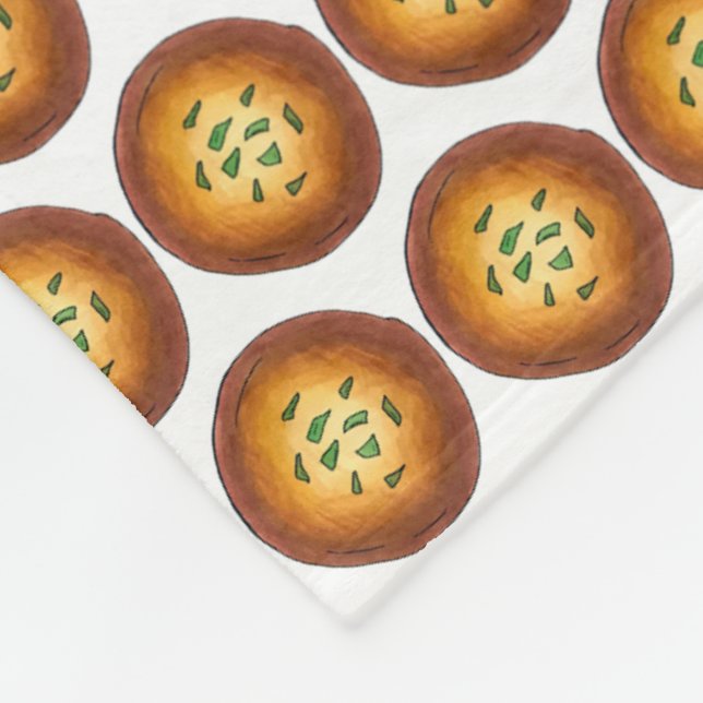 Couverture Polaire Délicieux Malpua Indian Pancake Mithai Sweets (Coin)
