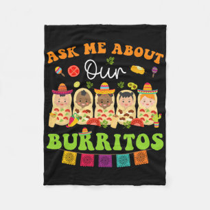 Couverture Polaire Demandez-moi à propos de Burritos Mexicains Taco N