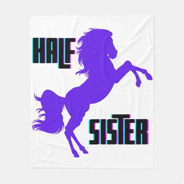 Couverture Polaire Demi-Soeur Pony Violet frère (Devant)