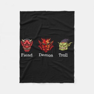 Couverture Polaire Démon diable troll subtil anti Trump