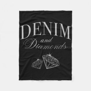 Couverture Polaire Denim Et Diamants Glam Cowgirl Party