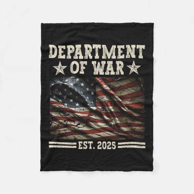 Couverture Polaire Département De Guerre Usa Camouflage Drapeau Dépar (Devant)