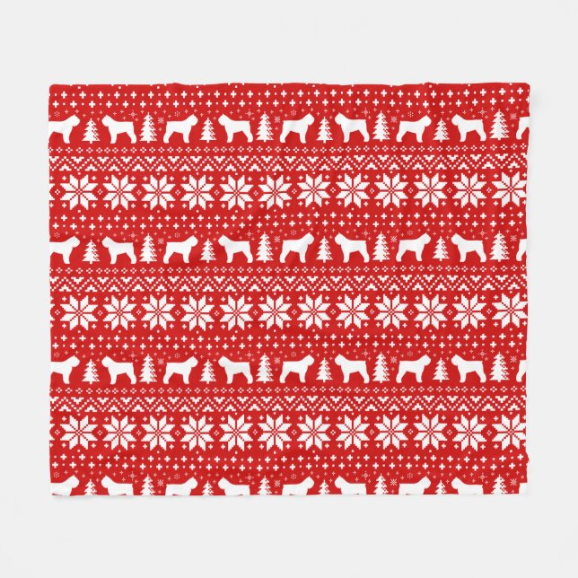 Couverture Polaire DES Flandres de Bouvier silhouette le motif de (Devant (Horizontal))