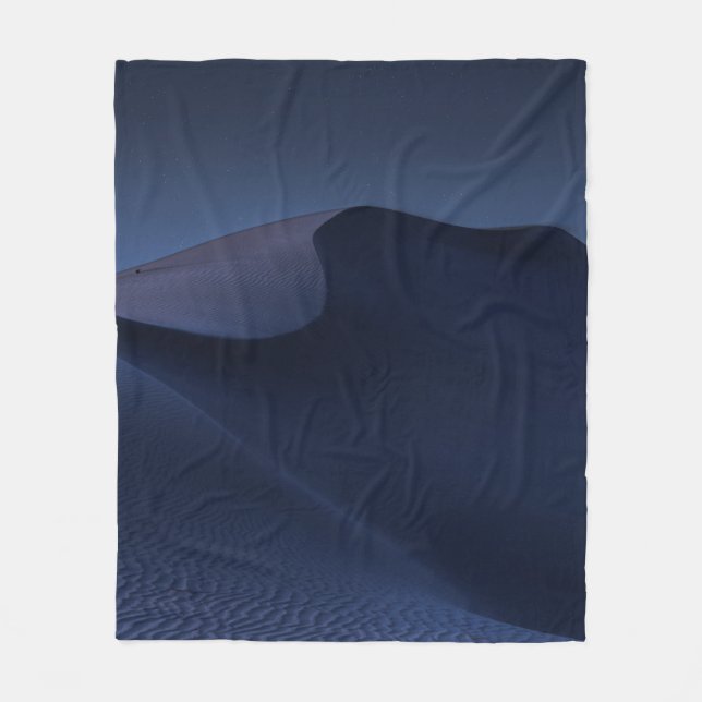 COUVERTURE POLAIRE DÉSERT ABSTRAIT LA NUIT (Devant)