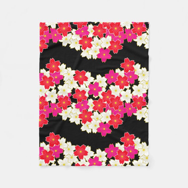 Couverture Polaire Design d'impression japonais - motif kimono (Devant)