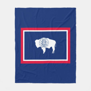Couverture Polaire Design du drapeau d'état du Wyoming